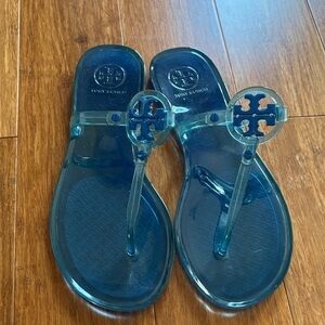 Tory Burch Transparent Blue Sandals